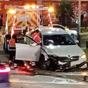 Police have arrested a man in connection with a crash which happened in St Stephens roundabout in December last year