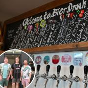 See inside Bier Draak, which opened at the weekend in King Street. Inset: Tony Westgarth, David Jones and Dominic Burke