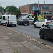 A man was injured in a crash at the St Stephens Street roundabout in Norwich