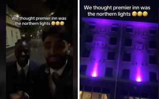 Karim Akhtar and Solomon Laurent mistook the Premier Inn in Duke Street in Norwich for the Northern Lights