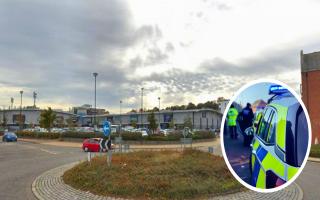 The man stole from two businesses in Riverside Retail Park