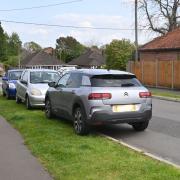 Police are stepping up patrols in Baldric Road and surrounding roads in Taverham due to parking issues. Inset: Caroline Karimi-Ghovanlou, chairman of Taverham Parish Council