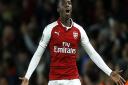 Arsenal's Eddie Nketiah celebrates scoring his side's second goal that put paid to City's hopes. Picture: Paul Harding/PA