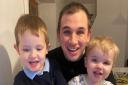 Costessey dad Jamie Hepher with his sons Oscar, left, and Noah