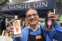 Jude De Souza with his Archangel Distilleries gins at the Local Flavours food trade show.