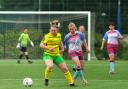 Ceri Flye in possession for Norwich City Women
