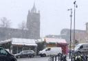 Snow falls in Norwich
