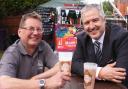 David Holliday, left, and Phil Cutter, co-founders of the City of Ale festival (Image: Denise Bradley/Newsquest)