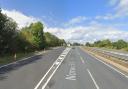 Drivers saw long delays on the A47 near Cringleford