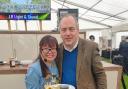 Masterchef contestant Thuy Hoang and Andy Newman at the East Anglian Game and Country Fair