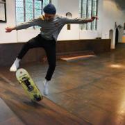 The indoor skatepark at St Peter Parmentergate Church in Norwich Picture: Denise Bradley