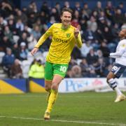 Kieran Dowell scored a first half brace in Norwich City's Championship trip to Preston