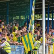 Hundreds of Norwich City fans were at The Walks for the pre-season friendly