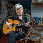 Ali Smith performs at The Book Hive in Norwich to launch her new memoir The Ballad of Speedball Baby