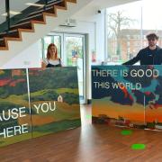 Cerys Wise's artwork has been added to the St Stephens Road offices of the Norfolk and Suffolk NHS Foundation Trust