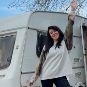 Hayley Rubery has seen internet fame after renovating a £500 caravan