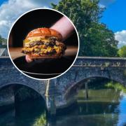 Enjoy burgers by the river from Blue's NR3 at The Red Lion Bishopgate