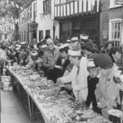 The 11th Norwich Sea Scouts, with their headquarters in Elm Hill, extended an invitation to all their neighbours for a Silver Jubilee street party in 1977