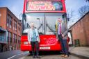 Beryl McMaster with the late David McMaster the founder of City Sightseeing Norwich.
