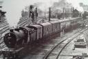 You can almost taste the steam! A glorious picture of a train leaving Thorpe Station, Norwich, in 1955