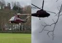 A Royal helicopter landed at Norwich School this morning