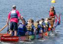 The Dragon Boat Race is taking place in Riverside