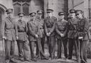 Royal Norfolk officers in England before heading out to India en route to Kohima. Among those pictured are Sammy Horner, second from the left, Jack Randle, third from the left, and John Howard, second from the right