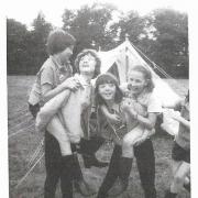 Girls from the 23rd Norwich Guides having a laugh in 1966