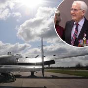 Ray Parke is hoping to take a taxi ride on the Avro Lancaster NX611 ‘Just Jane’ at the Lincolnshire Aviation Heritage Centre for his 99th birthday