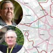 Norwich City Council are looking to crack down on alcohol-related anti-social behaviour around Norwich. Inset: Keith Driver (top) and Mike Sands