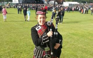 Taverham bagpiper Denise MacRae-Ramsbottom will be performing tributes around the UK for D-Day heroes