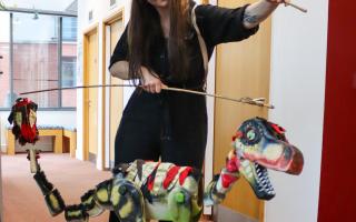 A skilled puppeteer during the creative takeover at Norwich Theatre Stage Two