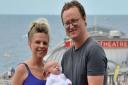 Norfolk Norfolk District Council leader Tim Adams with fiance Amanda and their newborn baby Ella