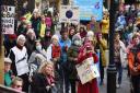 A series of protests have taken place across the country today, including one in Norwich