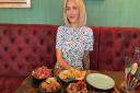 Autumn Lewis enjoys a meal at The Tipsy Vegan in Norwich.