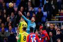 Angus Gunn punches clear for Norwich at Selhurst Park
