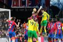 Sam Byram saw a header strike the bar in Norwich City's 3-0 Premier League defeat at Crystal Palace