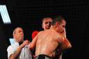Rolling backs the years - . Ryan Walsh, right, during his clash with Ronnie Clark which controversially ended in a draw