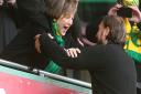 Norwich City's Joint Majority Shareholder Delia Smith and Norwich Head Coach Daniel Farke after the Sky Bet Championship match at Carrow Road, Norwich
Picture by Paul Chesterton/Focus Images Ltd +44 7904 640267
01/05/2021