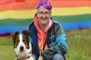 Kerry Davis has planned the Norwich Rainbow Pride Trail this summer, with rainbow furniture across city shops and pubs.