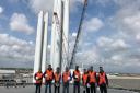 East Coast College students on a day trip to Seajacks UK Limited vessel at Great Yarmouth Port. Picture: East Coast College