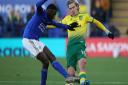 Leicester midfielder Wilfred Ndidi holds off pressure from Todd Cantwell during Norwich City's 1-1 draw at the King Power Stadium in December Picture: Paul Chesterton/Focus Images