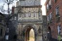 According to Hugh Aldersey-Williams, to the left of St Ethelbert's Gate the carved doorway of the white-painted house would have made Browne smile. Picture: Dawn Leeder/iWitness24