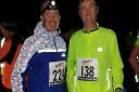 Lee Youngs (left) and David Powles pre Night Trail