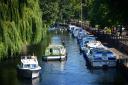 People on boats enjoying the sunshine on the River Wensum in Norwich. Picture: ANTONY KELLY