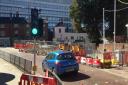 Roadworks in All Saints Green/Westlegate. Pic: Archant.