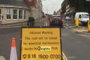 A sign warns of roadworks on Ber Street in Norwich. Picture: Archant