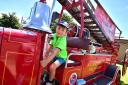 South Norfolk Show. Toby Fearn, 5, on a 1935 Leyland CubFK1 fire engine last year. Picture: ANTONY KELLY