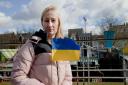 Ukrainian Natalia Scott pictured in Norwich the day after the Russian invasion of her country