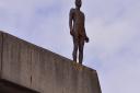 Official unveiling of Antony Gormley's 3X Another Time sculptures at the University of East Anglia.PHOTO: Nick Butcher